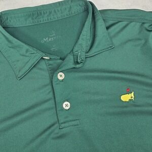 Masters Tech Polo Golf Performance Shirt Women's Size Large Green Stretch